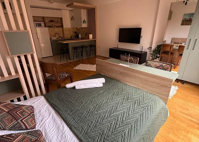 Centre Near Zoo With Private Parking 公寓 斯科普里